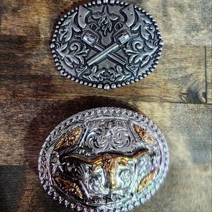 Two Youth Kids Belt buckles- lot of 2